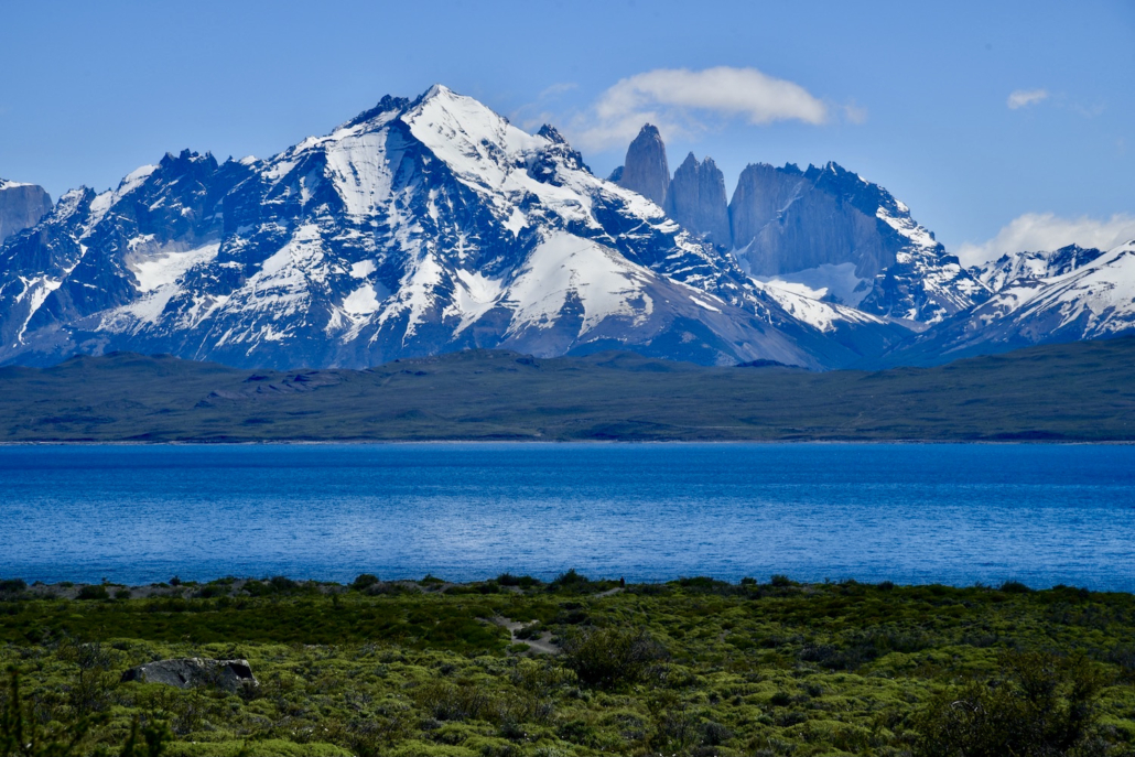view of Torres del Paine from Hotel Tierra Patagonia Torres del Paine in Patagonia/Chile view of Torres del Paine from Hotel Tierra Patagonia Torres del Paine in Patagonia/Chile - luxury hotel Patagonia